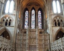 This is the area that is central to worship at the cathedral. Behind the High Altar is the magnificent reredos incorporating the themed sculpture of Christ sacrificed. The Diocese of Truro was established in 1876. The construction of the cathedral actually took thirty years. Foundation stones were laid on 20th May 1880 by the...