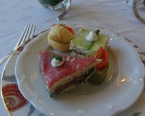 High Tea First course of our high tea at the Table Bay Hotel on the Cape Town waterfront.