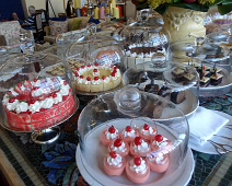Hight Tea Dessert Last, dessert, course of our high tea at the Table Bay Hotel on the Cape Town waterfront.
