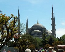 D03_BlueMosque Istanbul's Ottoman Mosque of Sultan Ahmet I, also called the Blue Mosque for it's blue tiled dome. Built 1603-1617.