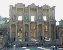 D04_Library Library of Celsus (135 AD) at the ancient ruins of Ephesus.