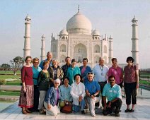 A04_OurGroup_Taj Our group in front of the Taj Mahal early in the morning.