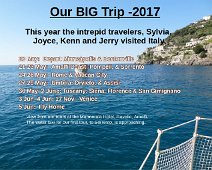 Title page for Our Big Trip 2017 (Italy) Title page for Our Big Trip 2017 (Italy)