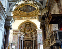 The main alter of the Amalfi Cathederal. Almafi stole itself a venerable saint from the Holy Land in the 12th century, which is why the body of St. Andrew the Apostle lies under the altar in a lavishly decorated crypt started in 1206. The main alter of the Amalfi Cathederal. Almafi stole itself a venerable saint from the Holy Land in the 12th century, which is why the body of St. Andrew the...
