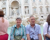 Trevi Fountain, in Rome, is the largest Baroque fountain in the city. A traditional legend holds that if visitors throw a coin into the fountain, they are ensured a return to Rome. The travertine fountain is 85 feet high and spills about 21,129,504 gallons of water a day. Trevi Fountain, in Rome, is the largest Baroque fountain in the city. A traditional legend holds that if visitors throw a coin into the fountain, they are...