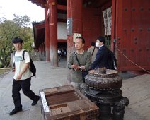 Yoshii (Ogata) our guide burns an incense at the Todaiji Temple. Yoshi had an advanced degree in Anthropology from Iowa State. He lives in Tokyo near Narita airport. Yoshii (Ogata) our guide burns an incense at the Todaiji Temple. Yoshi had an advanced degree in Anthropology from Iowa State. He lives in Tokyo near Narita...