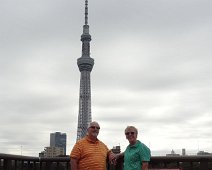 Joyce in front of the Tokyo SkyTree, the world's tallest freestanding broadcasting tower at 2080 feet. Joyce in front of the Tokyo SkyTree, the world's tallest freestanding broadcasting tower at 2080 feet.