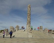 D03_E_Monolith The Monolith at Vigeland Park. At the highest point of park, it has 121 figures, is 14.12 m and the total height, including the plinth, is 17.3 m high. The...