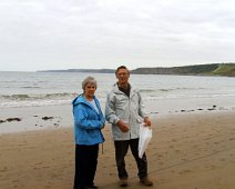 Irene and Jerry on the Scarborough beach. Irene and Jerry on the Scarborough beach.