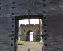 Peeking thru the gate at Richmond Castle in Richmond, North Yorkshire. It was originally called Riche Mount, 'the strong hill'. It opened in 1086. Peeking thru the gate at Richmond Castle in Richmond, North Yorkshire. It was originally called Riche Mount, 'the strong hill'. It opened in 1086.