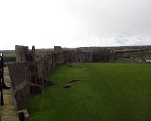 The remaining wall of Richmond Castle in Richmond, North Yorkshire. It stands in a commanding position above the River Swale, close to the centre of the town. The remaining wall of Richmond Castle in Richmond, North Yorkshire. It stands in a commanding position above the River Swale, close to the centre of the town.