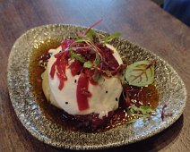 Sticky Beef Dumpling Starter at the Langton Restaurant in Cheltenham. Sticky Beef Dumpling Starter at the Langton Restaurant in Cheltenham.