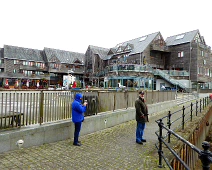 Paul and Sylvia in front of the Naval Museum in Falmouth. Paul and Sylvia on the waterfront in front of the Naval Museum in Falmouth.You can see it is low tide.