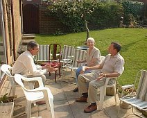 Al and Sheila Moore and Ramsey Turner in the garden of our house in Harrogate. This was the BBQ the day after our wedding. Al and Sheila Moore and Ramsey Turner in the garden of our house in Harrogate. This was the BBQ the day after our wedding.