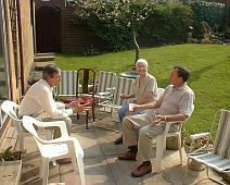 Al and Sheila Moore and Ramsey Turner in the garden of our house in Harrogate. This was the BBQ the day after our wedding. Al and Sheila Moore and Ramsey Turner in the garden of our house in Harrogate. This was the BBQ the day after our wedding.