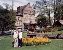 Al and Sheila Moore in Harrogate. The shop on the corner in the background is Betty's. Al and Sheila Moore in Harrogate. The shop on the corner in the background is Betty's.