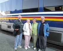 CIMG0454 Train from Anchorage to Denali - Dave, Jan, Joyce & Kenn
