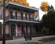 Carroll-Crawford_House Christmas in New Orleans with Bryan and Peggy in 2001.